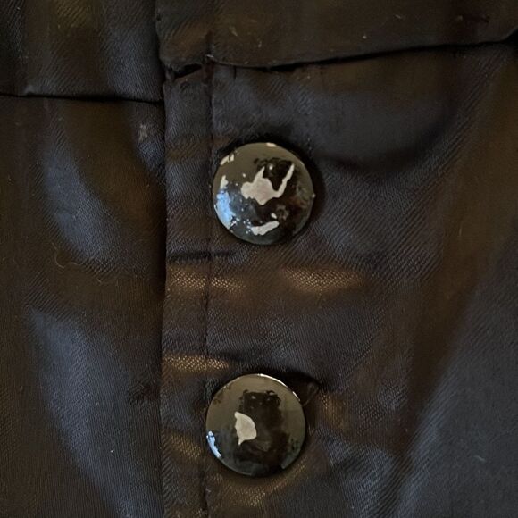 Vintage NFL Pittsburgh Steelers Locker Line Black Satin Bomber Snap Up Jacket- X - Picture 11 of 16